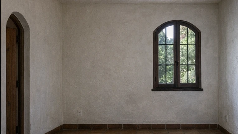 Empty listing bedroom before virtual staging